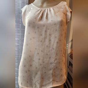 Elle Cream Patterned Blouse